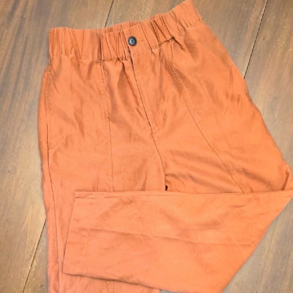 MADEWELL Wide Leg Crop Pants Sz XXS terrocotta‎ Clay Color